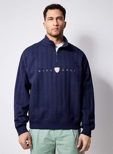 Le sweat de golf c&ocirc;tel&eacute; logo brod&eacute;