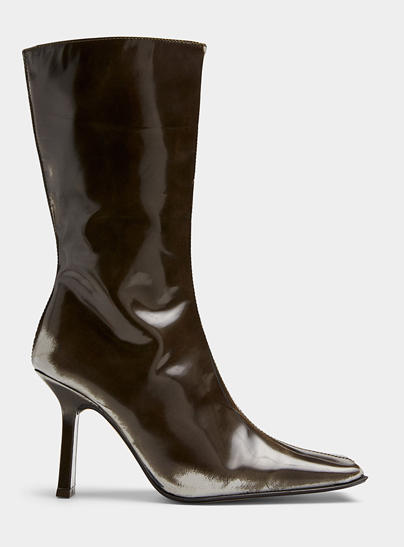 Miista Dark Grey Noor leather boots Women for women