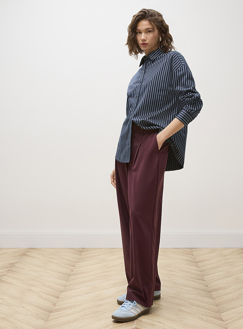 Le pantalon habillé taille basse large | Twik | Taille régulière | Simons