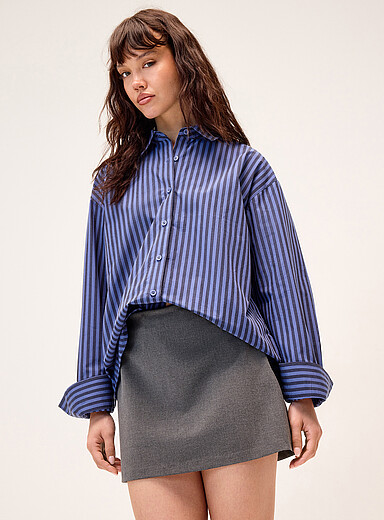 Straight dressy miniskirt