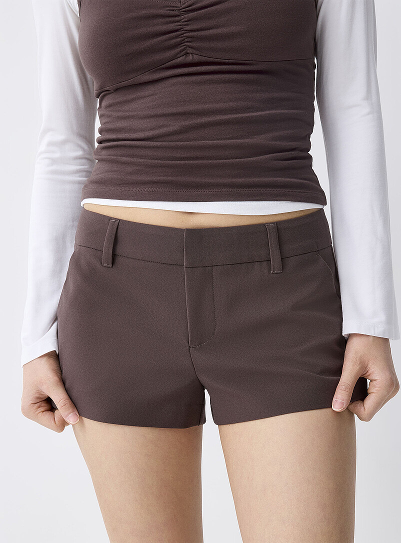 Twik: Le microshort habill&eacute; Chocolat - Espresso pour femme