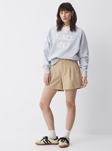 Pleated dress short