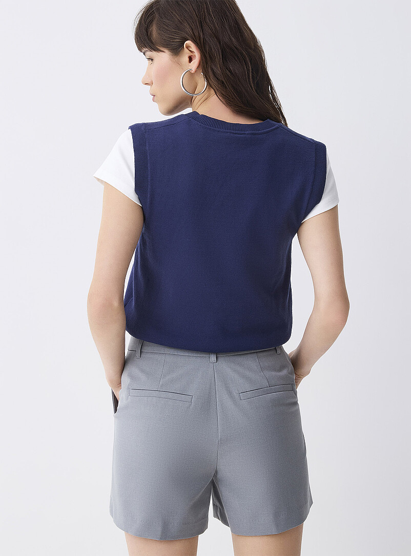 Twik: Le short habill&eacute; &agrave; plis Gris pour femme