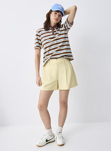 Twik: Le short habill&eacute; &agrave; plis Gris pour femme