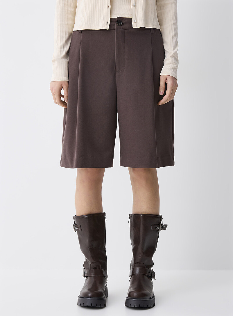 Twik Black Loose dress Bermudas for women