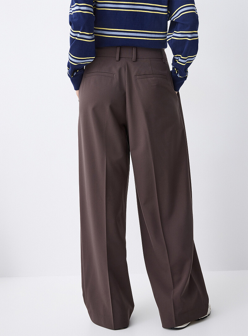 Twik Patterned Black Baggy dress pant <b>Billie fit</b> for women