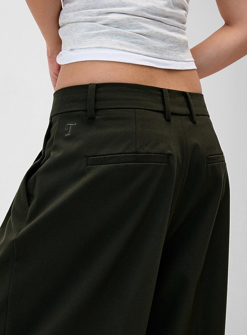 Twik Patterned Black Baggy dress pant <b>Billie fit</b> for women