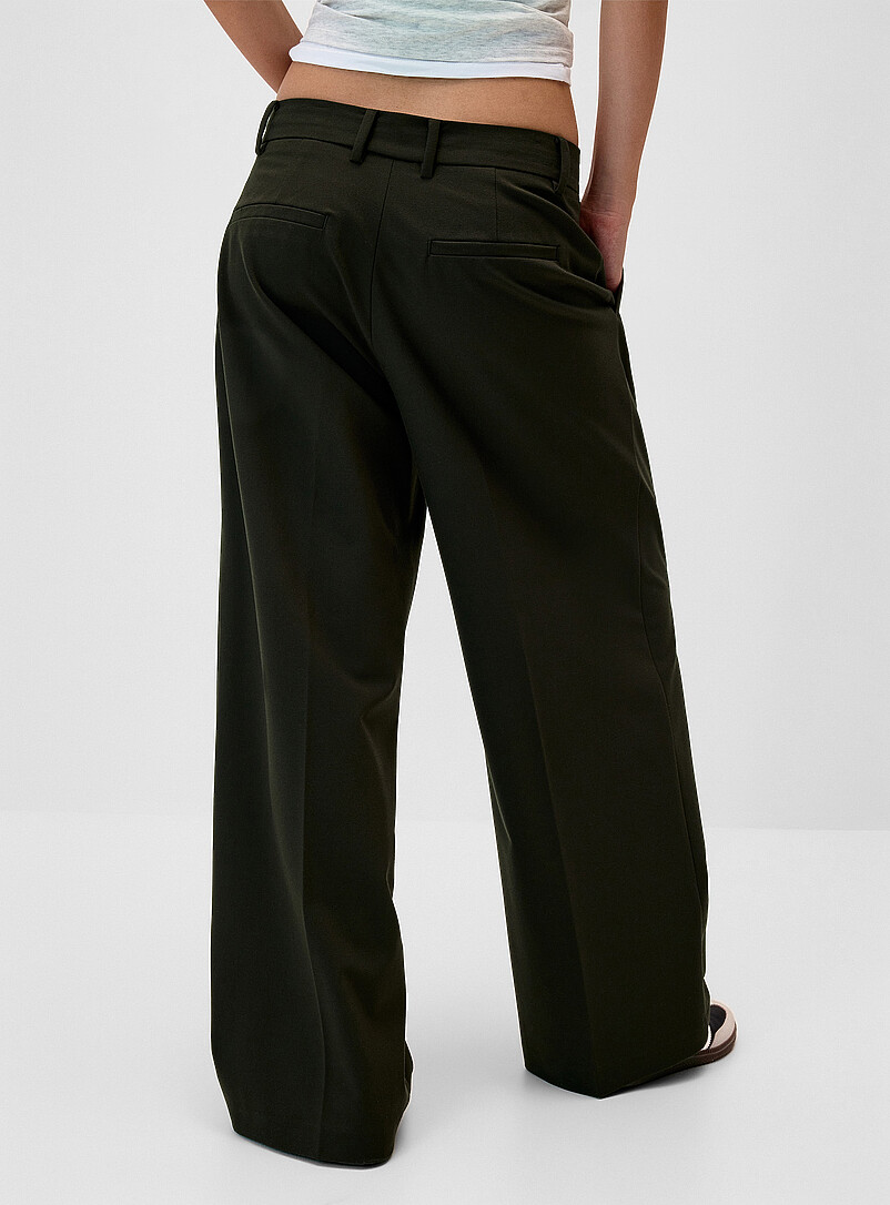 Twik Patterned Black Baggy dress pant <b>Billie fit</b> for women