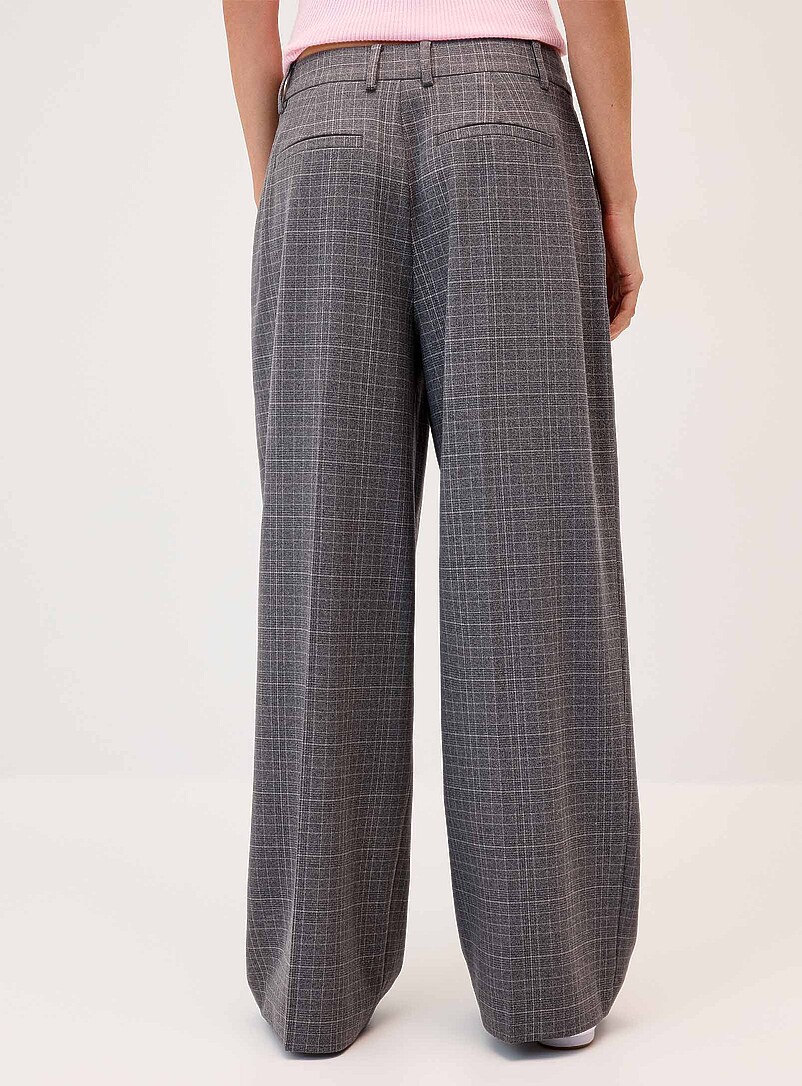 Twik Patterned Black Baggy dress pant <b>Billie fit</b> for women