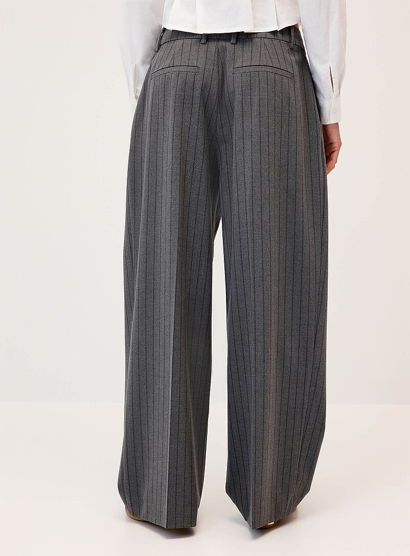 Twik Patterned Black Baggy dress pant <b>Billie fit</b> for women