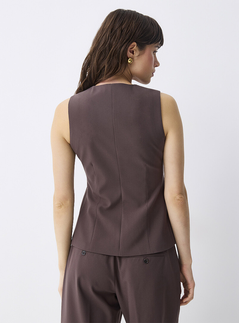 Flared tailored vest | Twik | | Simons