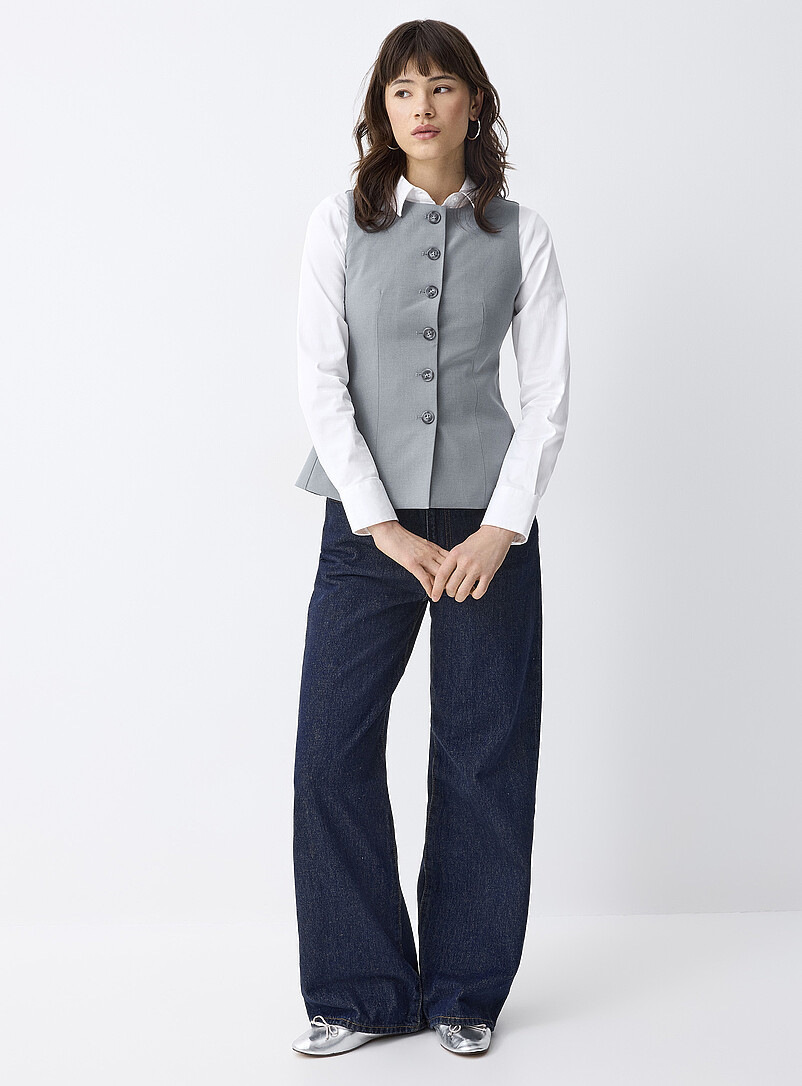 Flared tailored vest | Twik | | Simons