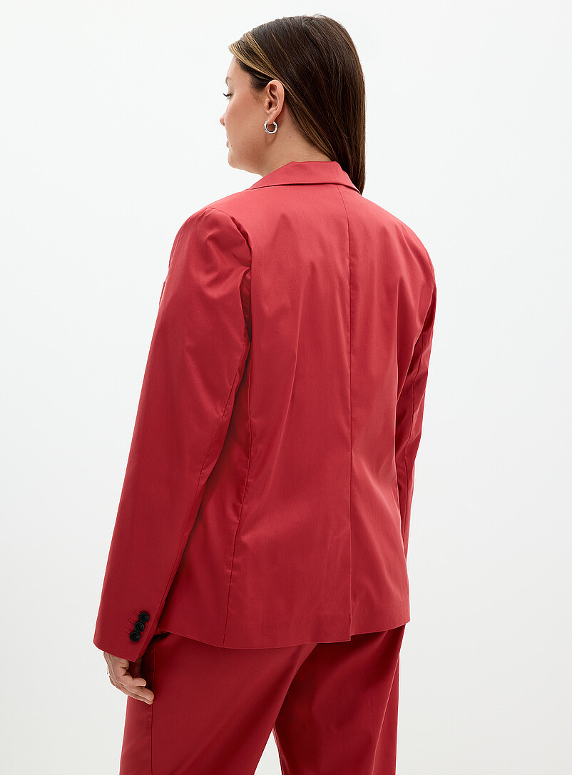 Contemporaine Brown Satiny patch-pocket blazer for women