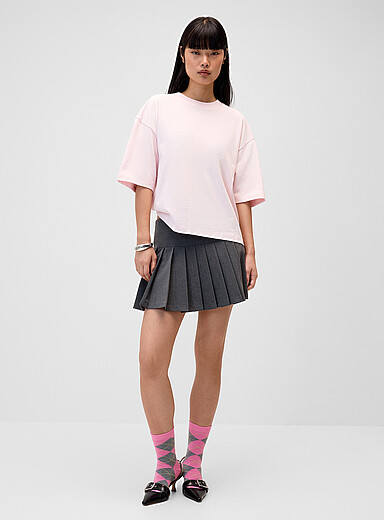 Dressy pleated miniskirt