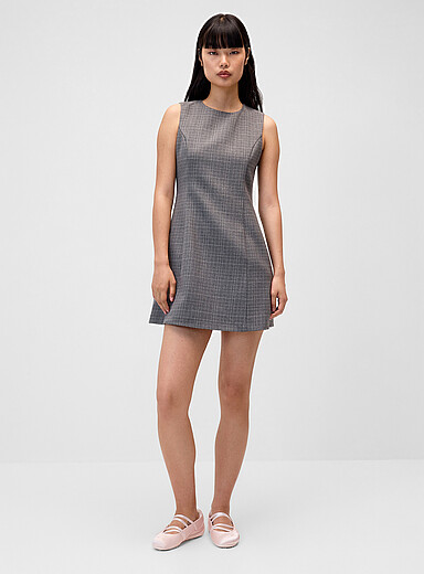 Twik: La minirobe habill&eacute;e droite Bleu marine - Bleu nuit pour femme