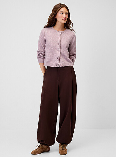 Twik: Le jogger habill&eacute; <b>Coupe Arlo</b> Chocolat - Espresso pour femme
