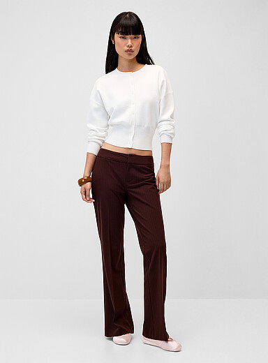 Low-rise bootcut-leg dress pant <b>Olivia fit</b>