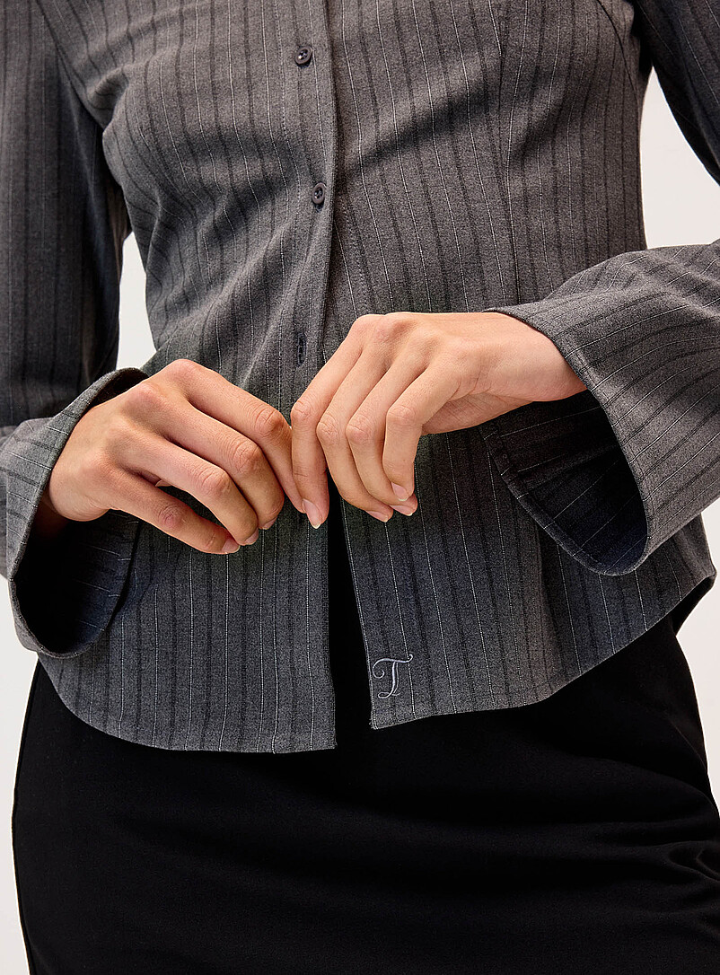 Printed cinched-waist shirt product image 2