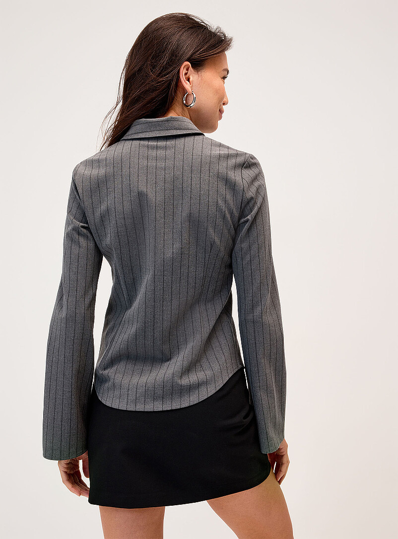 Printed cinched-waist shirt product image 3