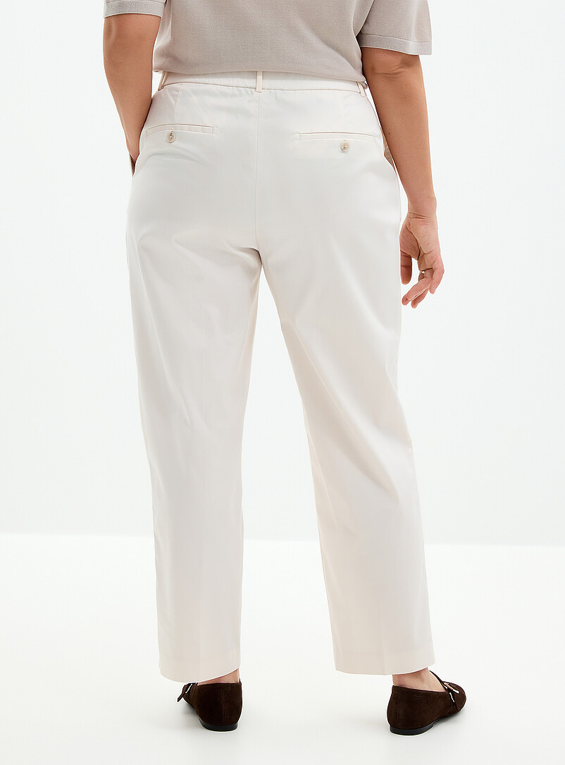 Stretch satiny Universal pant Fit: Semi-slim leg, mid rise product image 3