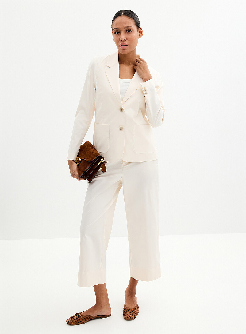 Satiny patch-pocket blazer product image 2