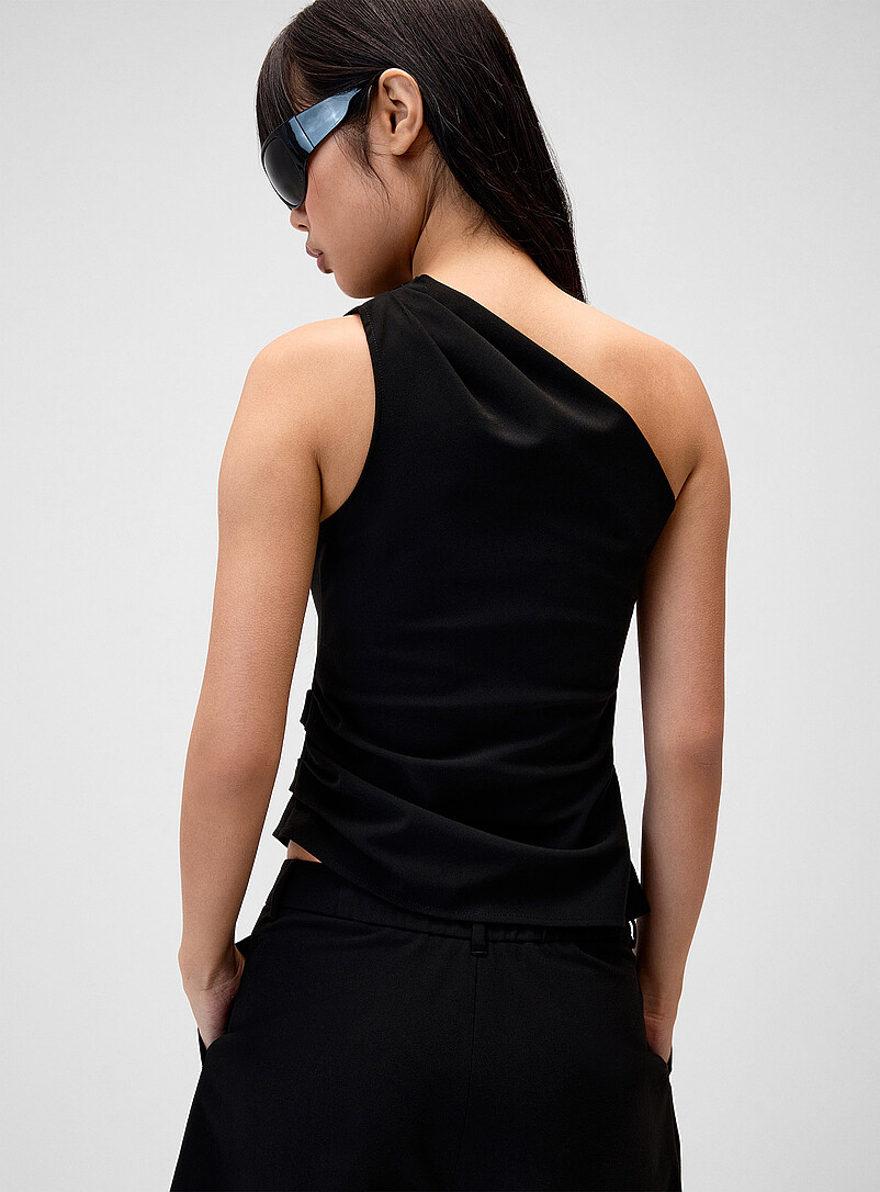 Asymmetric-neckline dress cami product image 3