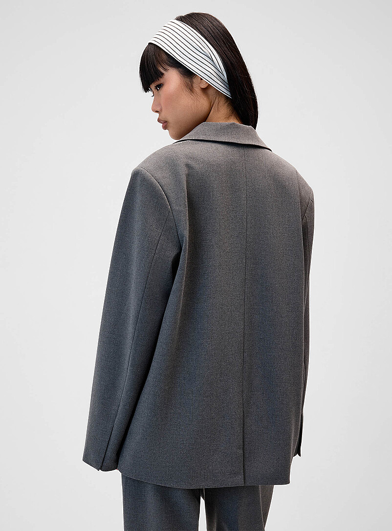 Oversized shoulder-pad blazer product image 3