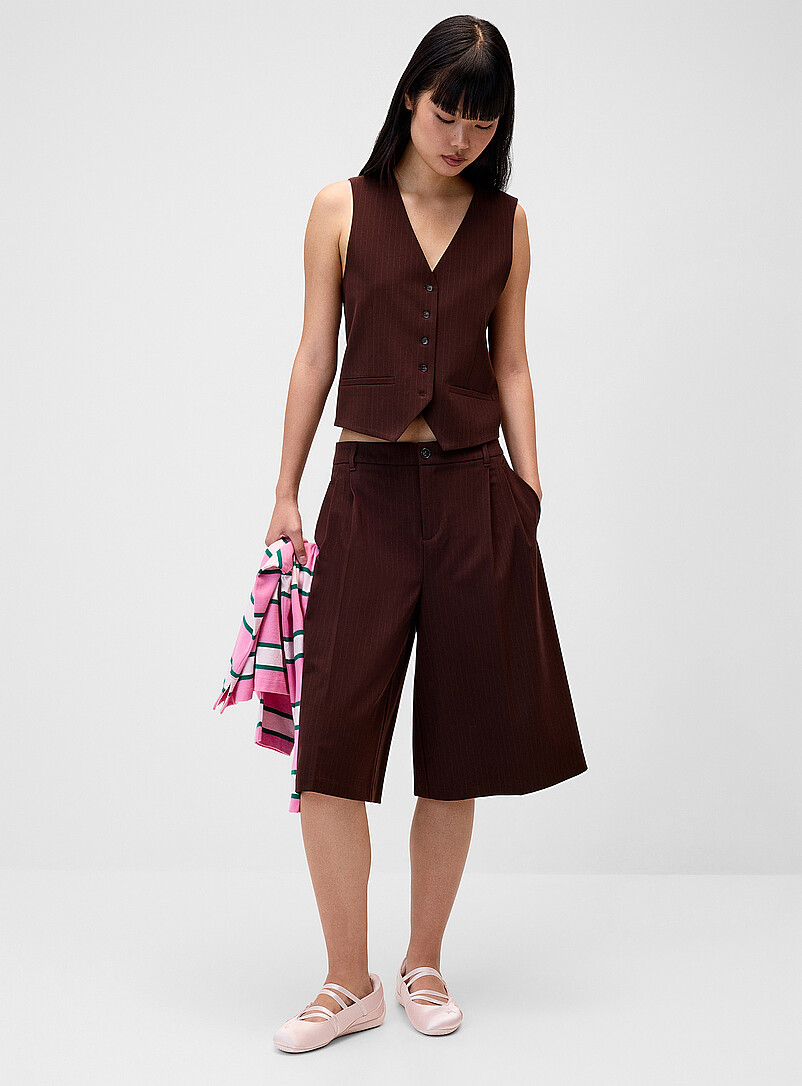 Double-pleated dress Bermuda short product image (primary)