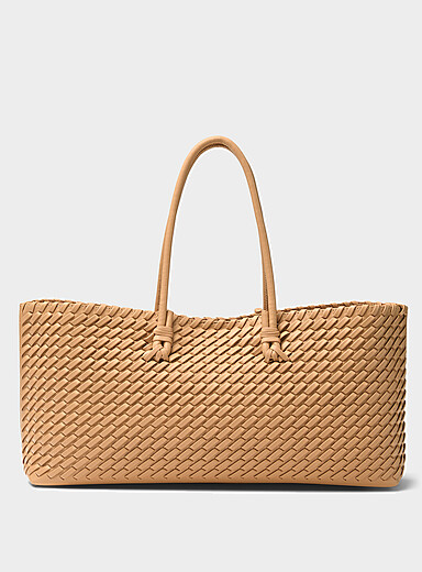 Le sac baguette tress&eacute; anses tubulaires