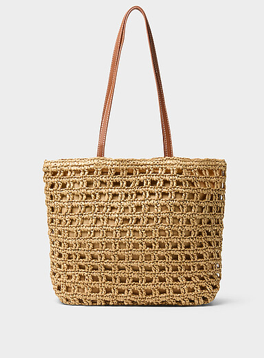 Le fourre-tout paille crochet&eacute;e