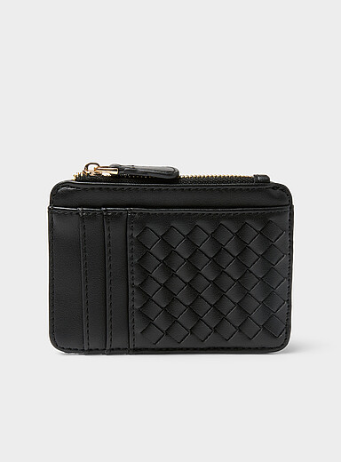 Basketweave card holder