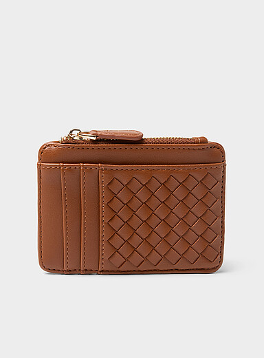Le porte-cartes tressage panier