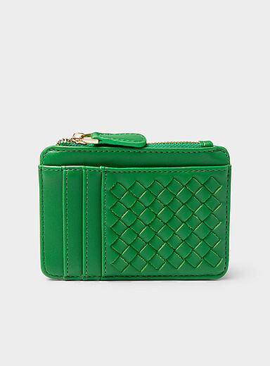 Le porte-cartes tressage panier