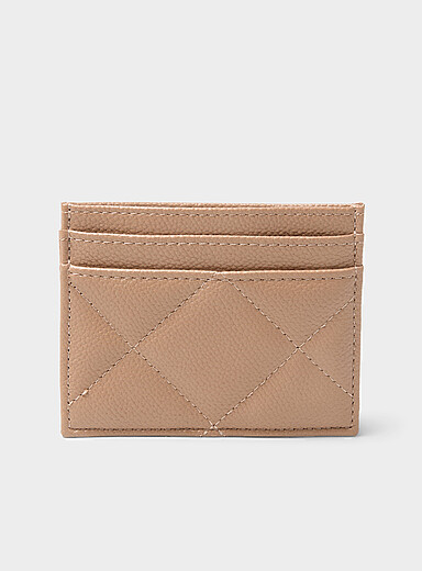 Quilted diamond card holder