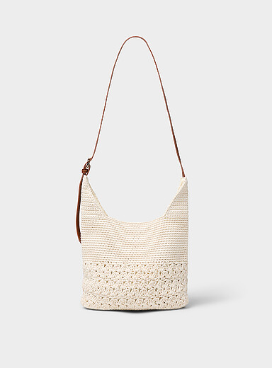 Le petit sac besace cordes crochet&eacute;es