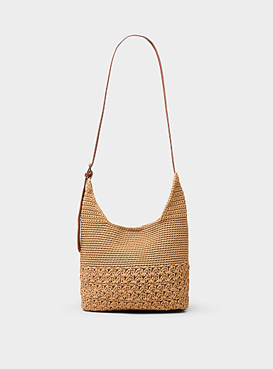 Le petit sac besace cordes crochet&eacute;es
