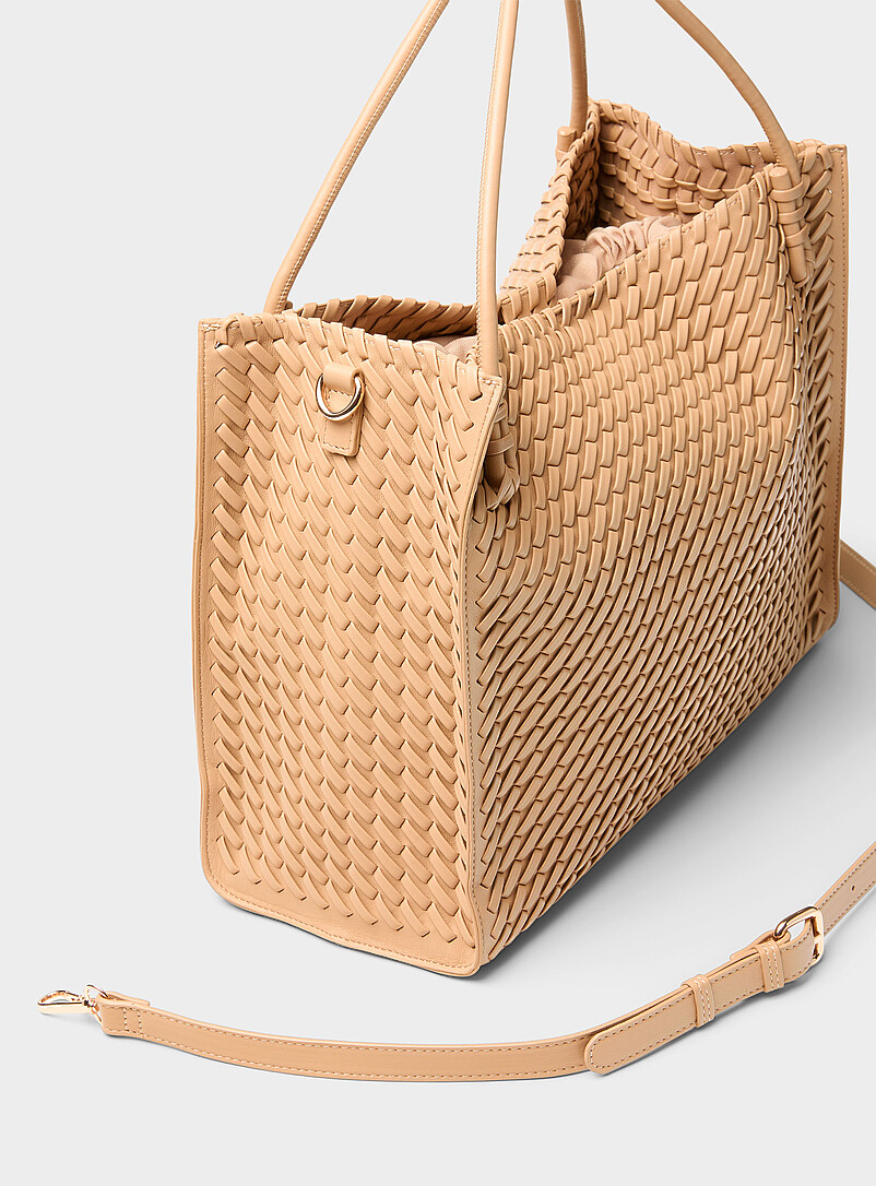 Braided square tote bag product image 2