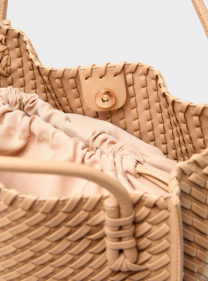 Braided square tote bag product image 3