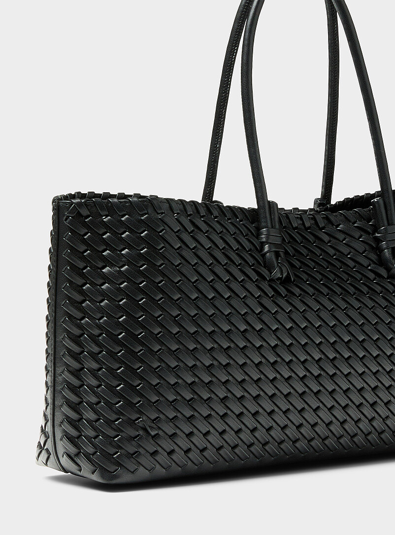Tubular handle braided baguette bag product image 2