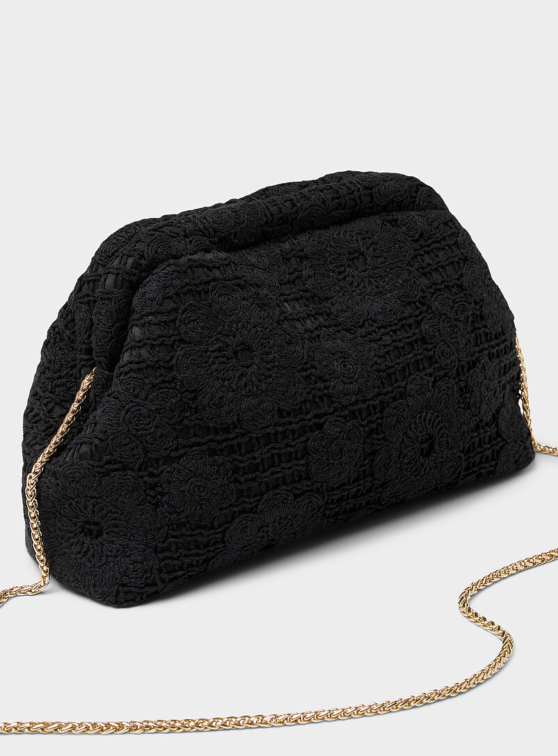 Crocheted-flower evening bag product image 2
