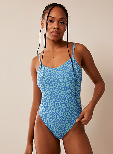 Lucky Brand Women's Tie Front One Piece Swimsuit, Orange//Sonoma Sky, XS -  Discount Scrubs and Fashion