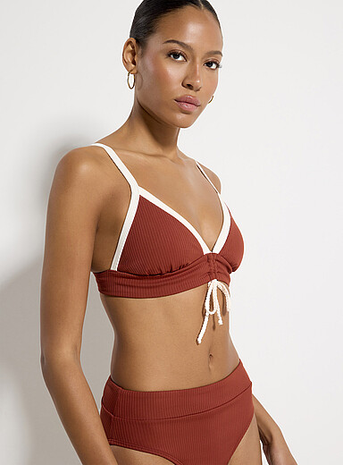 La bralette n&oelig;ud coulissant larges c&ocirc;tes