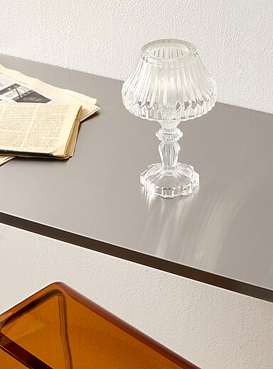 Simons Maison: Le chandelier lampe en verre cannel&eacute; Ambre