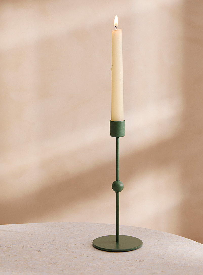 Small minimalist black candle holder