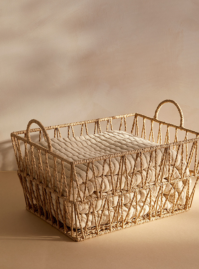 Simons Maison Fawn Openwork rectangular basket