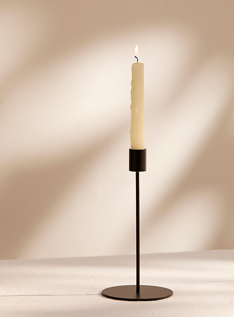 Small minimalist black candle holder, Simons Maison