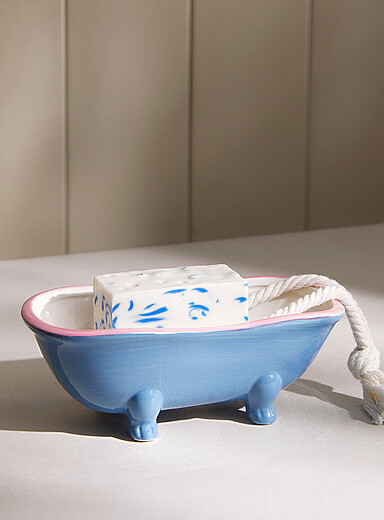Le porte-savon baignoire r&eacute;tro