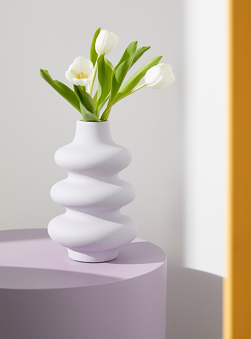 Simons Maison: Le vase courbes rétro Lilas
