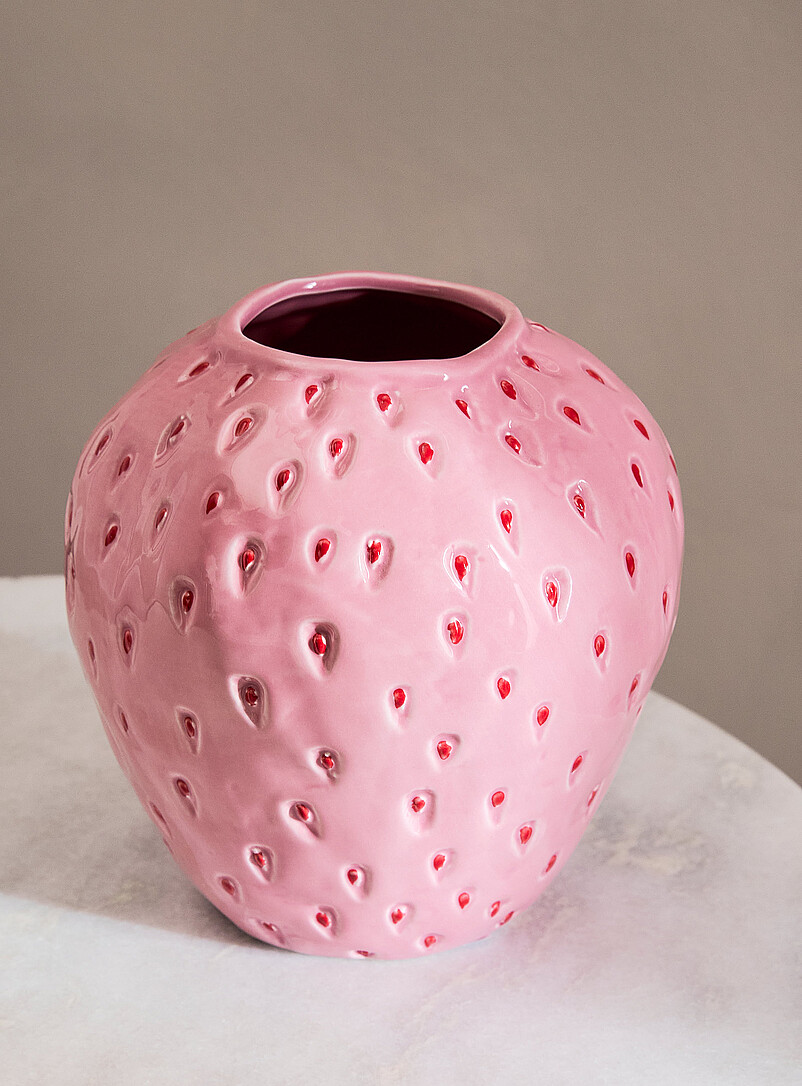 Simons Maison Pink Strawberry vase