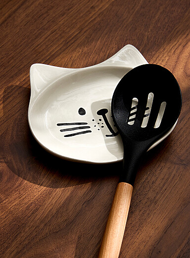Simons Maison: Le repose-cuill&egrave;re chat &Eacute;cru &agrave; motifs